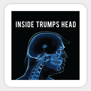 Inside Trumps Head Sticker